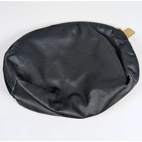 Authentic 90s Vintage Moschino Redwall 40970 Black and Gold Zip Pouch Bag *READ - Picture 2 of 15